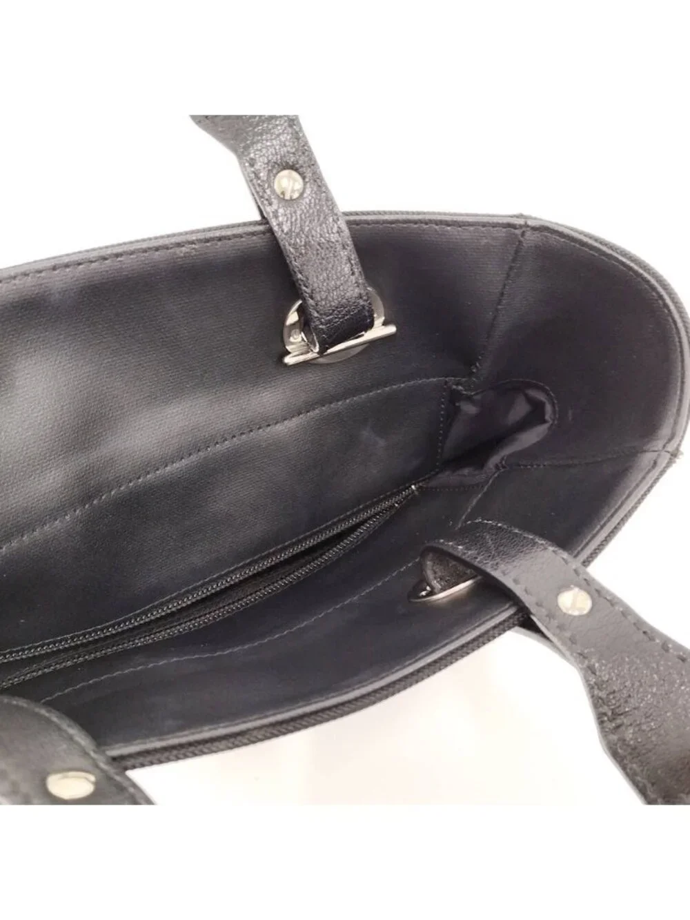 Chanel Paris Biarritz PM Tote Leather Black